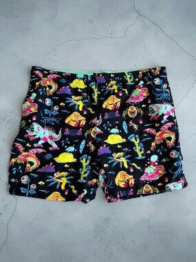 ADULT SWIM Men’s Rick and Morty Graphic character Swim Shorts Size XXL